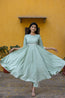 green-silver-printed-anarkali-with-belt-and-narrow-pant