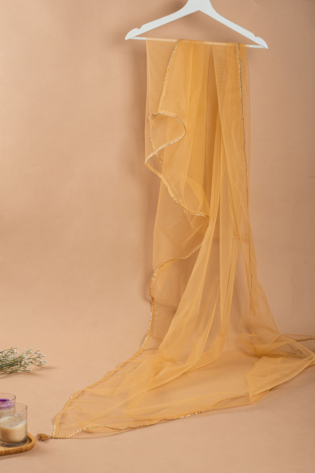 Gold-Toned Gotta Patti Dupatta