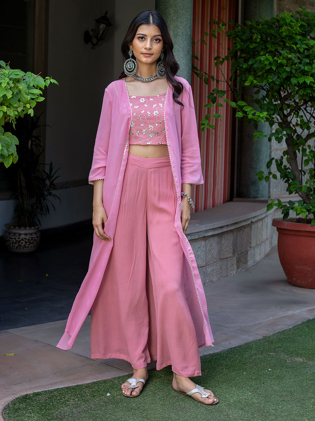 unveil-charm-in-our-pink-co-ord-set-featuring-an-embroidered-jaal-on-the-crop-top-effortless-elegance-and-style-perfect-for-a-fashionable-statement
