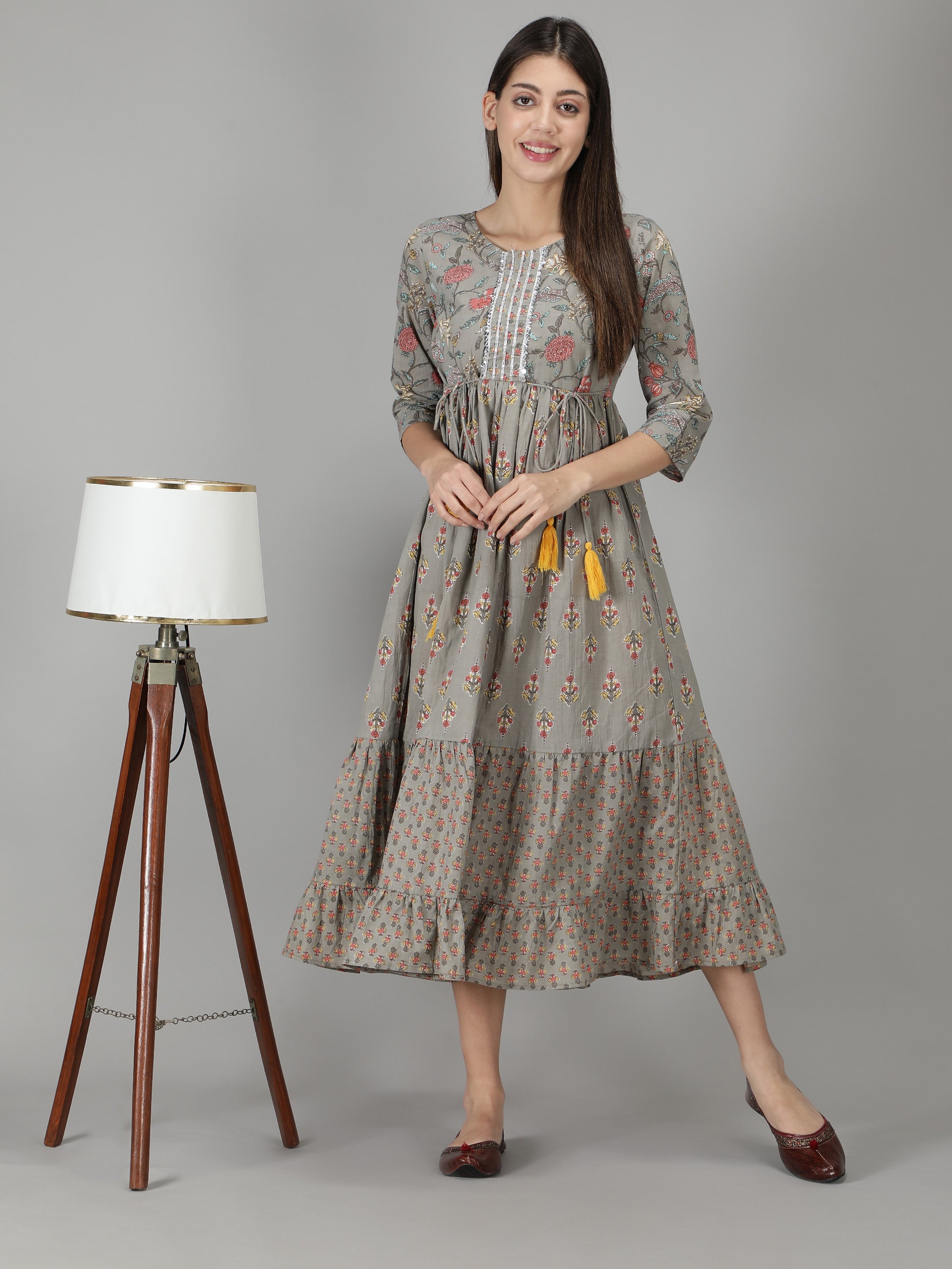 grey-cotton-printed-flared-long-dress