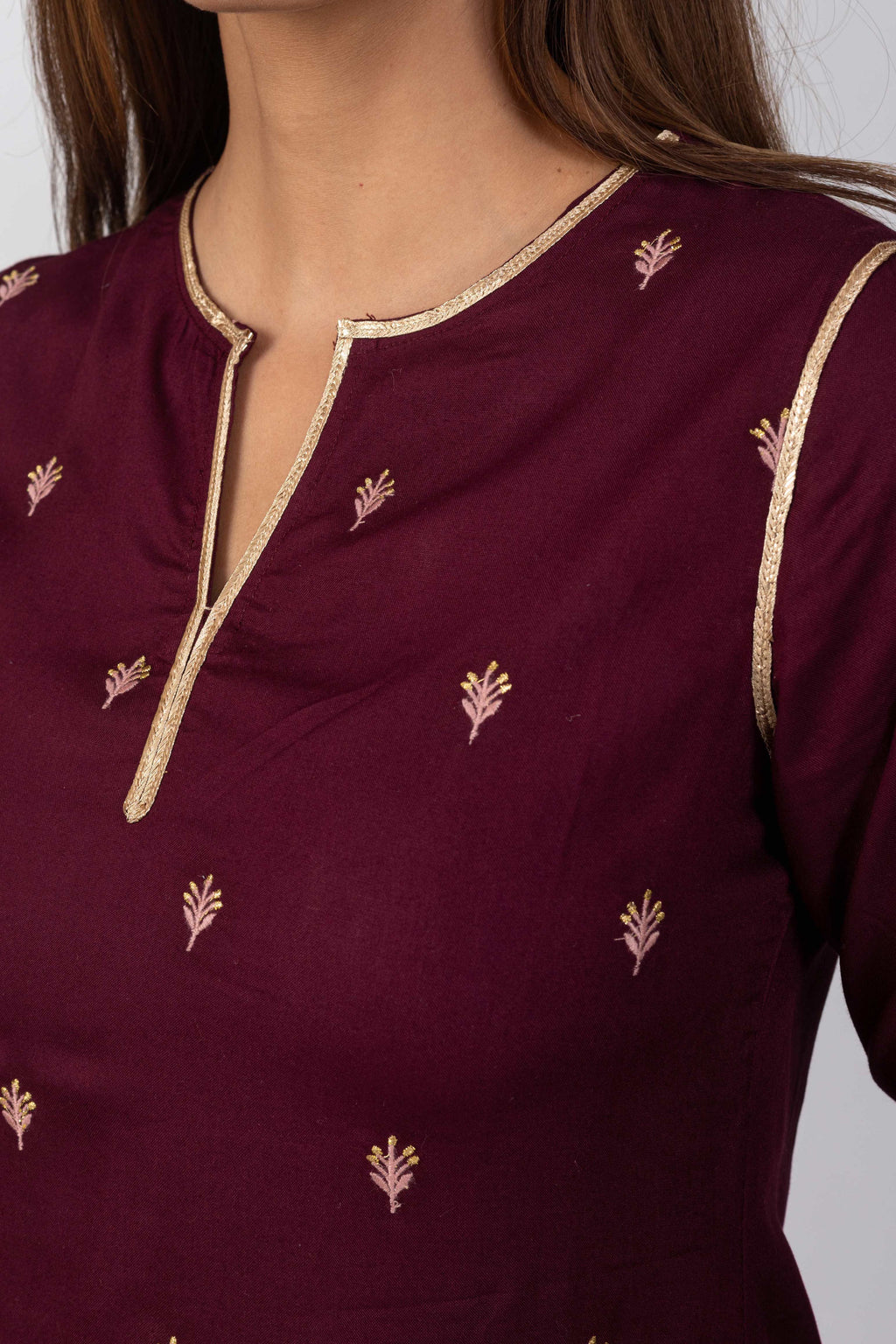 All Over Embroidered Kurta