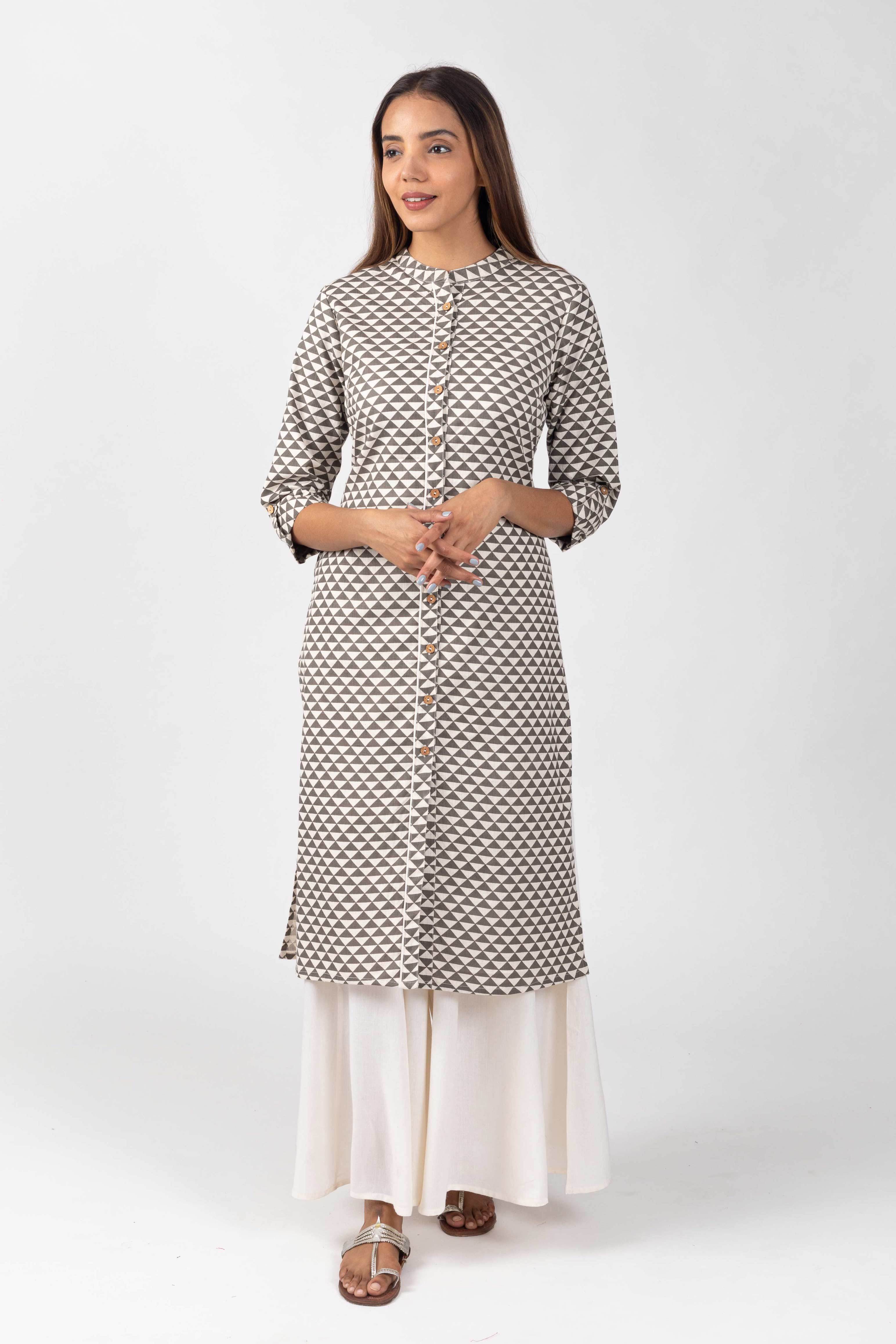 Printed Kurti with Front opening