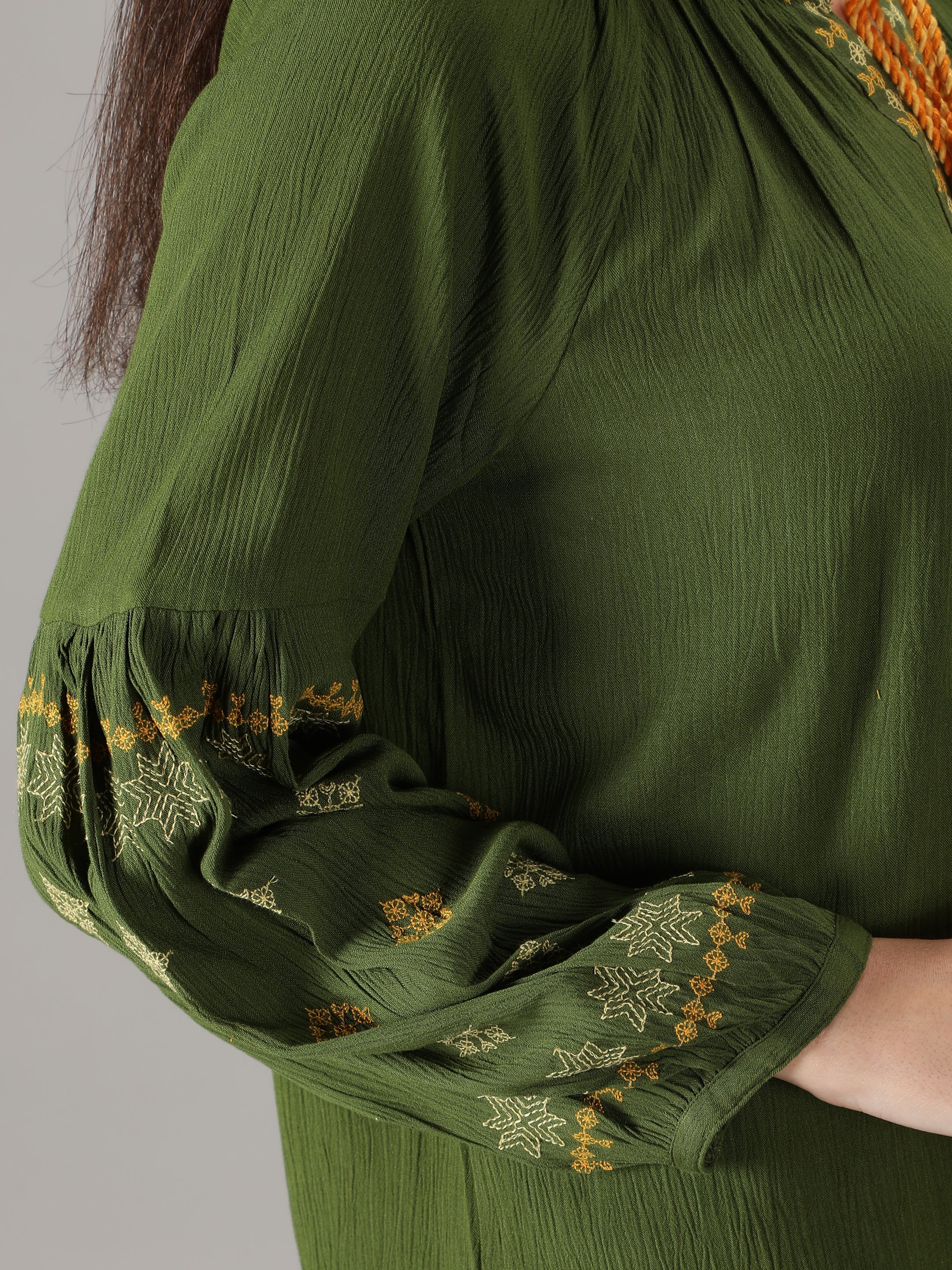 green-embroidered-top-with-tie-ups
